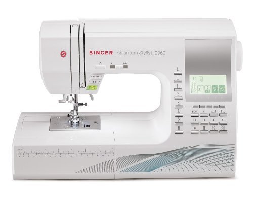 Singer Quantum Stylist 9960 - Máquina de Coser computarizada, 600 programas, Color Blanco